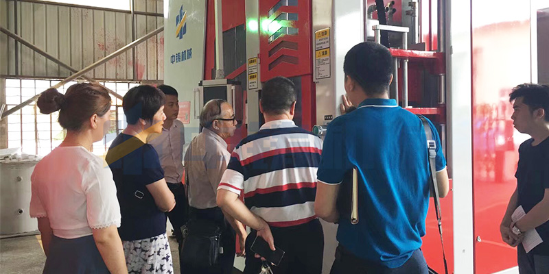 廣東省鑄造行業協會領導蒞臨中鑄機械指導工作